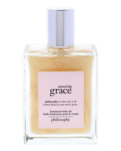 Philosophy Di Lorenzo Serafini Philosophy Women's 4oz Amazing Grace Luminous Body Oil In Transparent