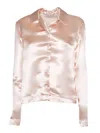 Philosophy Di Lorenzo Serafini Viscose Satin Shirt In Pink