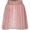 PHILOSOPHY DI LORENZO SERAFINI PINK SKIRT FOR GIRL WITH FLORAL PRINT