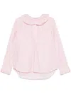 Shop Philosophy Di Lorenzo Serafini Pink Striped Shirt With Ruffles