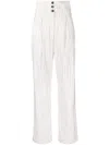 Philosophy Di Lorenzo Serafini Pinstripe-print Trousers In White