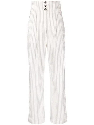 Philosophy Di Lorenzo Serafini Pinstripe-print Trousers In White