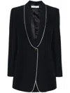 Philosophy Di Lorenzo Serafini Contrasting Pipe-trim Blazer In Blue