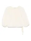 Philosophy Di Lorenzo Serafini Pleat-detail Blouse In Neutrals
