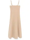 Philosophy Di Lorenzo Serafini Pleat-detail Midi Dress In Neutrals