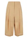 Philosophy Di Lorenzo Serafini Pleat-detailed Shorts In Neutrals