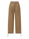 Philosophy Di Lorenzo Serafini Wide Leg Drawstring Pants In Neutrals