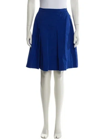 Pre-owned Philosophy Di Lorenzo Serafini Pleated Accents Knee-length Skirt In Blue