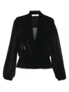 Philosophy Di Lorenzo Serafini Pleated Blouse In Black