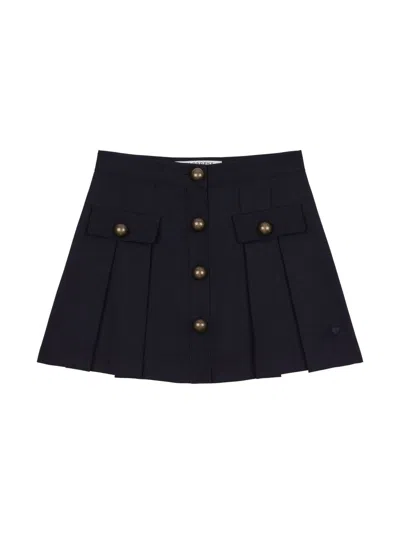 Philosophy Di Lorenzo Serafini Kids' Pleated Buttoned Skirt In Blue