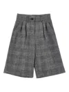 Philosophy Di Lorenzo Serafini Pleated Check Trousers In Gray