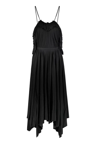 Philosophy Di Lorenzo Serafini Pleated Dress In Black
