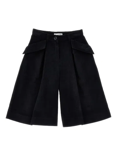 Philosophy Di Lorenzo Serafini Kids' Pleated Flap-pocket Trousers In Black