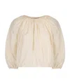 Philosophy Di Lorenzo Serafini Pleated Long-sleeved Blouse In Neutral
