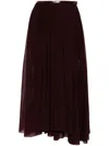 Philosophy Di Lorenzo Serafini Pleated Midi Skirt In 红色
