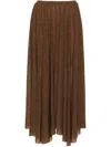 Philosophy Di Lorenzo Serafini Printed Stretch Tulle Skirt In Braun