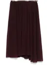 Philosophy Di Lorenzo Serafini Pleated Midi Skirt In Brown