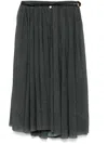 Philosophy Di Lorenzo Serafini Pleated Midi Skirt In Grey