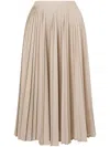 Philosophy Di Lorenzo Serafini Pleated Midi Skirt In Neutrals