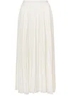 Philosophy Di Lorenzo Serafini Pleated Midi Skirt In White