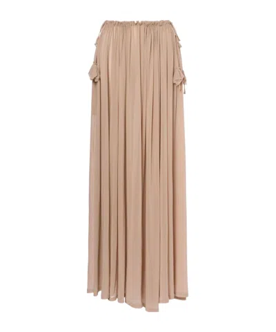 Philosophy Di Lorenzo Serafini Pleated Skirt In Brown