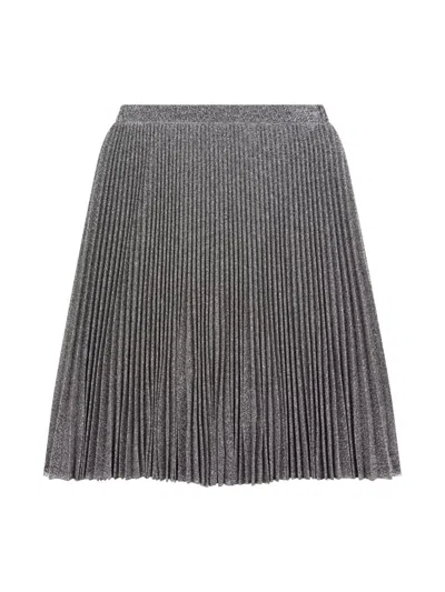 Philosophy Di Lorenzo Serafini Kids' Pleated Skirt In Silver