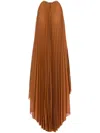 Philosophy Di Lorenzo Serafini Pleated Sleeveless Dress In Brown
