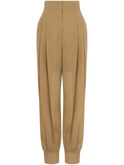 Philosophy Di Lorenzo Serafini Pleated Tapered Trousers In Green