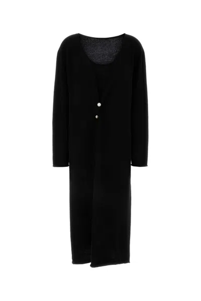 Philosophy Di Lorenzo Serafini Pearl-button Detailing Dress In Black