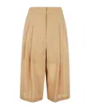 Philosophy Di Lorenzo Serafini Pleat-detailed Shorts In Yellow
