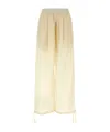 Philosophy Di Lorenzo Serafini Pleated Trousers With Elastic Waistband And Drawstring Hem In Neutral