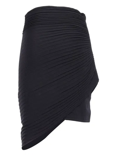 Philosophy Di Lorenzo Serafini Pleated Wrap Skirt In 블랙