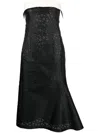 Philosophy Di Lorenzo Serafini Pointelle Knit Midi Dress In Black