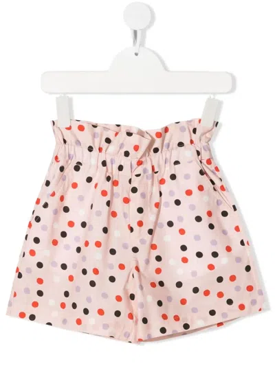 Philosophy Di Lorenzo Serafini Kids' Polka Dot Shorts In Pink In Light Pink