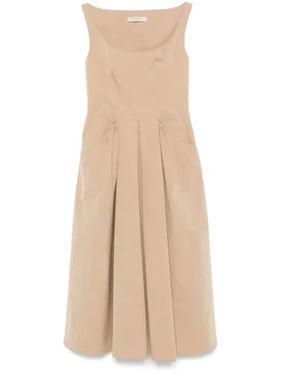 Philosophy Di Lorenzo Serafini Poplin Midi Dress In ニュートラル