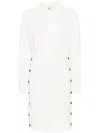 Philosophy Di Lorenzo Serafini Poplin Wrap Mini Dress In Neutrals