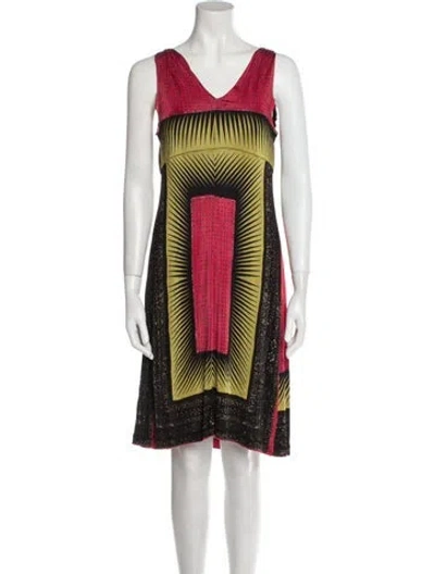 Pre-owned Philosophy Di Lorenzo Serafini Printed Knee-length Dress In Multi