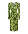 Philosophy Di Lorenzo Serafini Floral Print Jersey Dress In Green