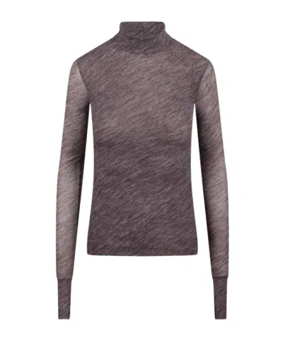 PHILOSOPHY DI LORENZO SERAFINI PRINTED STRETCH TULLE TURTLENECK
