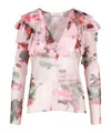 Philosophy Di Lorenzo Serafini Printed Tulle Blouse In Multi