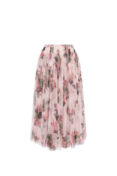 PHILOSOPHY DI LORENZO SERAFINI PRINTED TULLE SKIRT