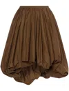 Philosophy Di Lorenzo Serafini Puff Midi Skirt In Brown