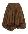 Philosophy Di Lorenzo Serafini Puff Midi Skirt In Brown