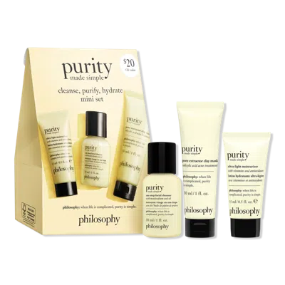 Philosophy Di Lorenzo Serafini Purity Made Simple Cleanse, Purify, Hydrate Mini Set