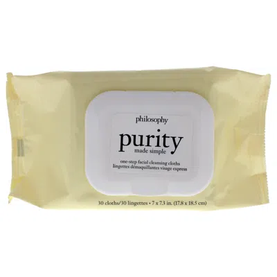 Philosophy Di Lorenzo Serafini Purity Made Simple One Step Facial Cleansing Cloths By Philosophy For Unisex - 30 Count Wipes
