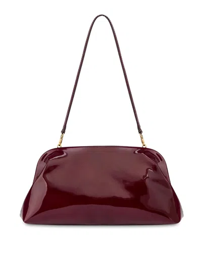 Philosophy Di Lorenzo Serafini Purple Lama Leather Bag In 酒红