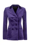 Philosophy Di Lorenzo Serafini Double-breast Satin-finish Blazer In 0269