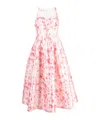 Philosophy Di Lorenzo Serafini Womens Fantasy Print Ivory Floral-print Sweetheart-neck Woven Midi Dr In Multi