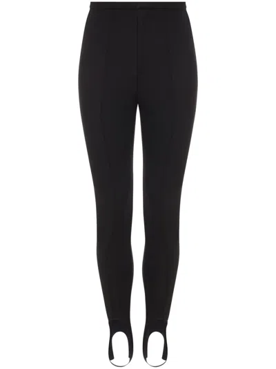 Philosophy Di Lorenzo Serafini Raised-seam High-waist Leggings In Black