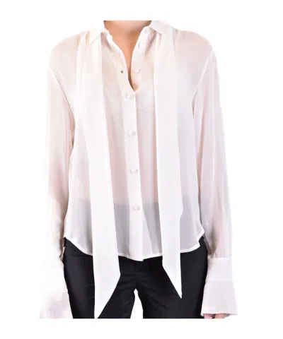 Philosophy Di Lorenzo Serafini Raw-edge Long-sleeve Shirt In Pink